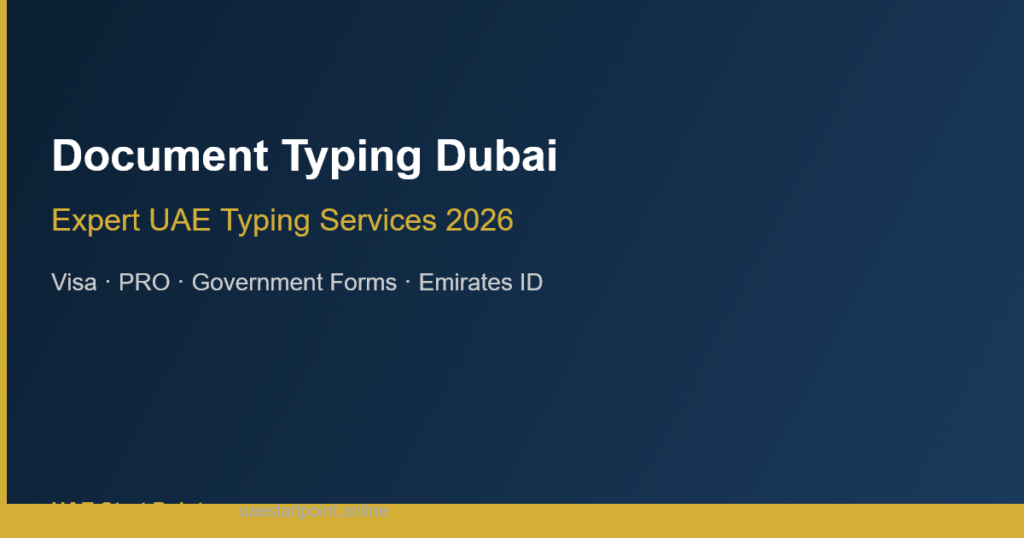 document typing Dubai