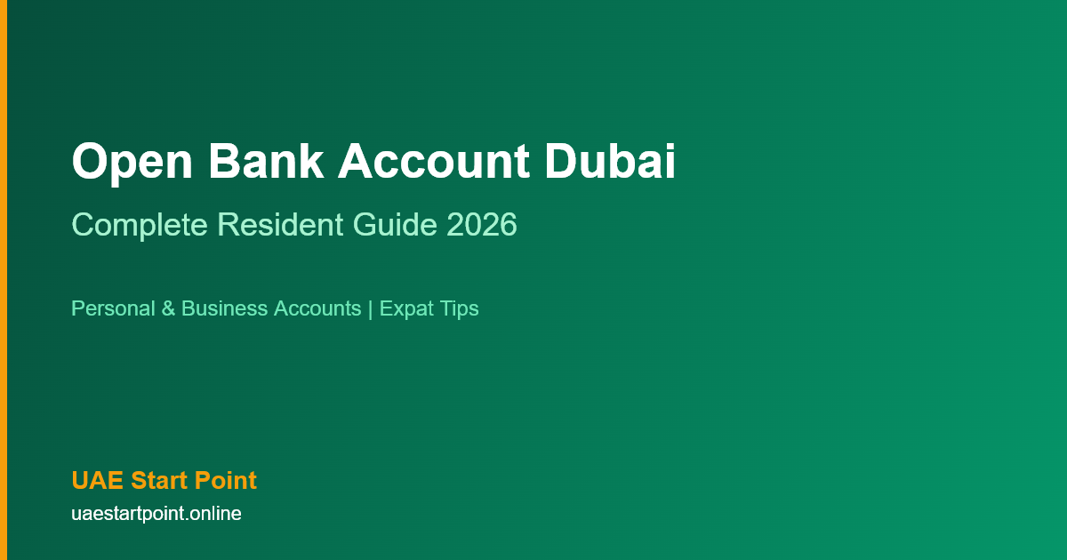 open bank account Dubai resident guide
