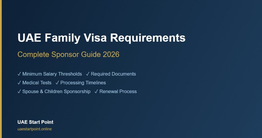 UAE family visa requirements