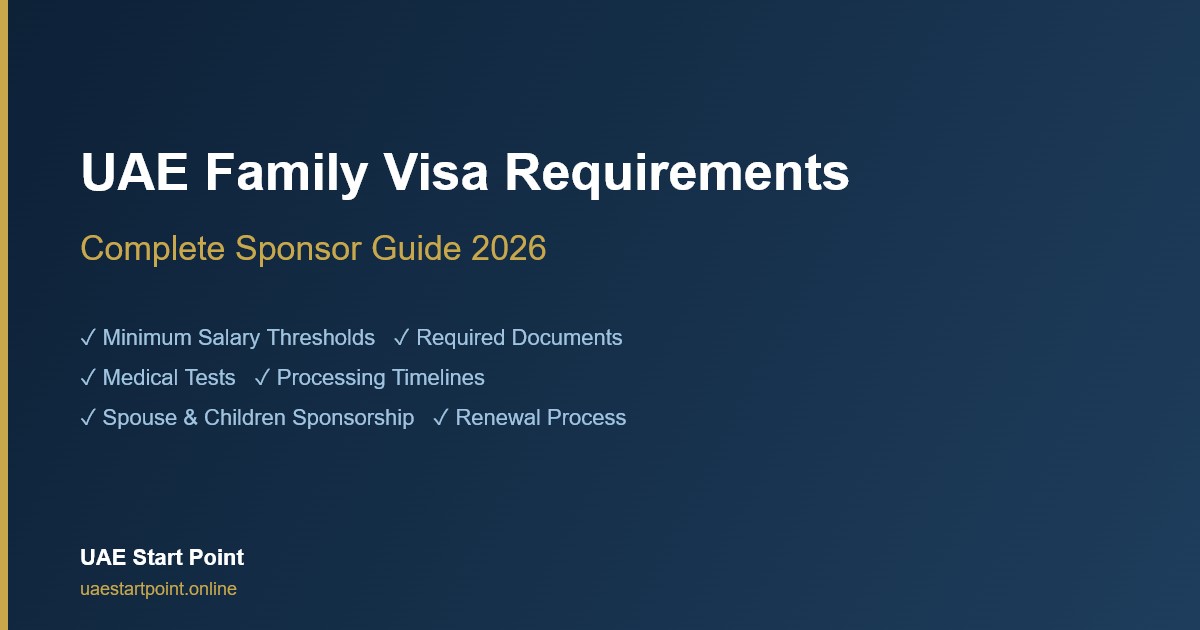 UAE family visa requirements