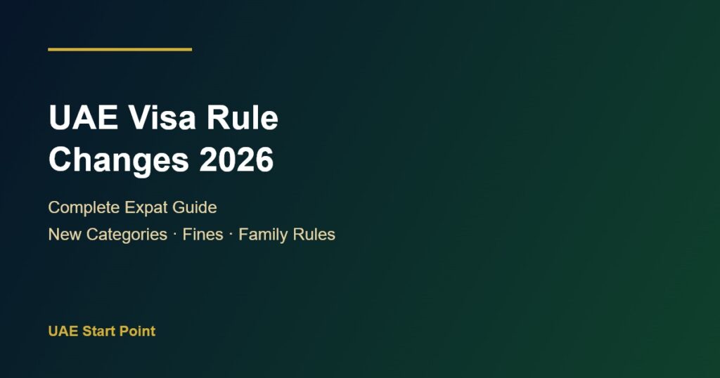 UAE visa rule changes 2026 complete expat guide